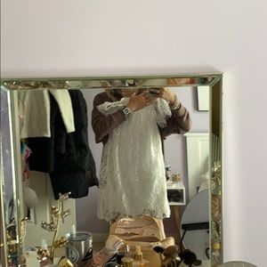 white lace dress